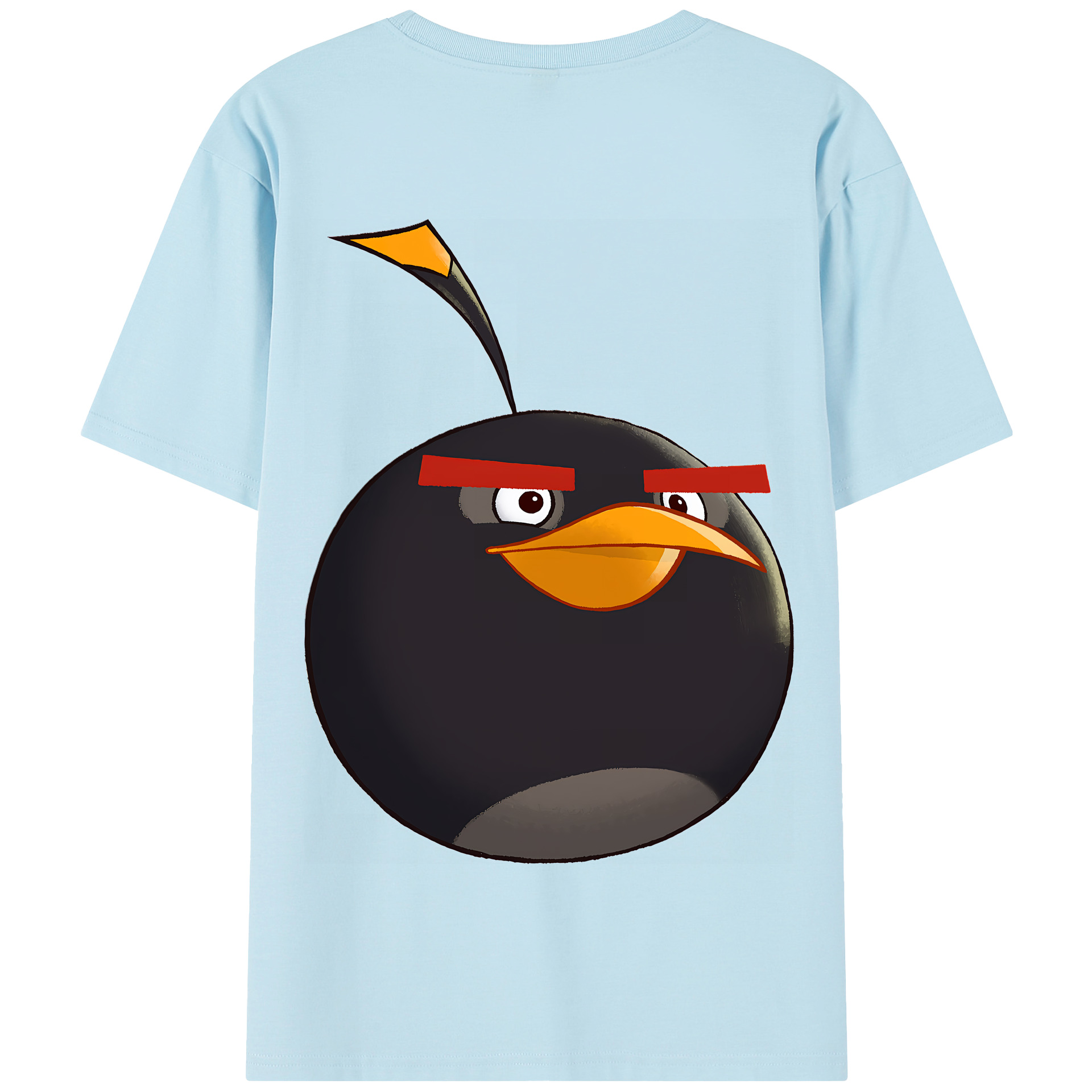 （画像用） Angry Birds アングリーバード 綿100％半袖Tシャツ（背面プリント）
